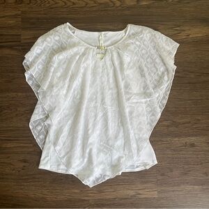 White Boho Top Large